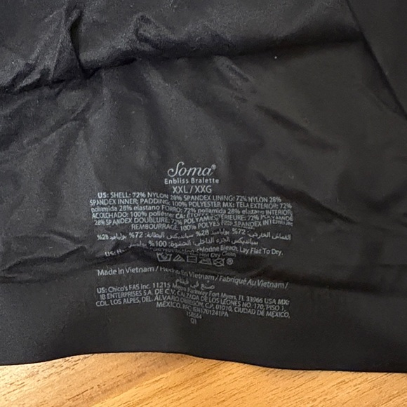 Bundle of 4 - XXL - Soma Wireless Bralettes - Picture 4 of 5